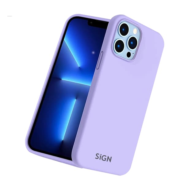 SiGN Telefontaske til iPhone 15 Pro Flydende Silikone - Lavendel Lila