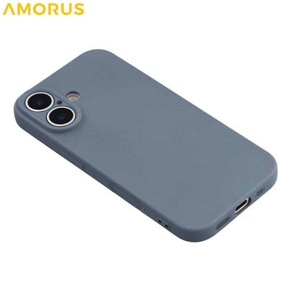 AMORUS Mobilskal till iPhone 17 Precise Cutouts TPU Fiber - Lavendelgrå Grå