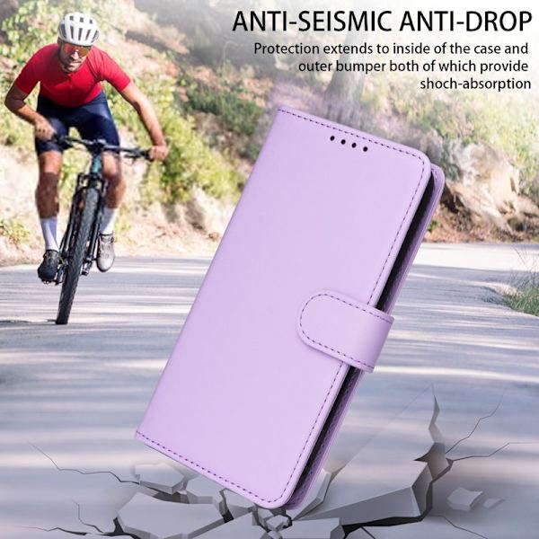 BETOPNICE iPhone 15 Pro Max Plånboksfodral - Avtagbart Konstläder - Lila