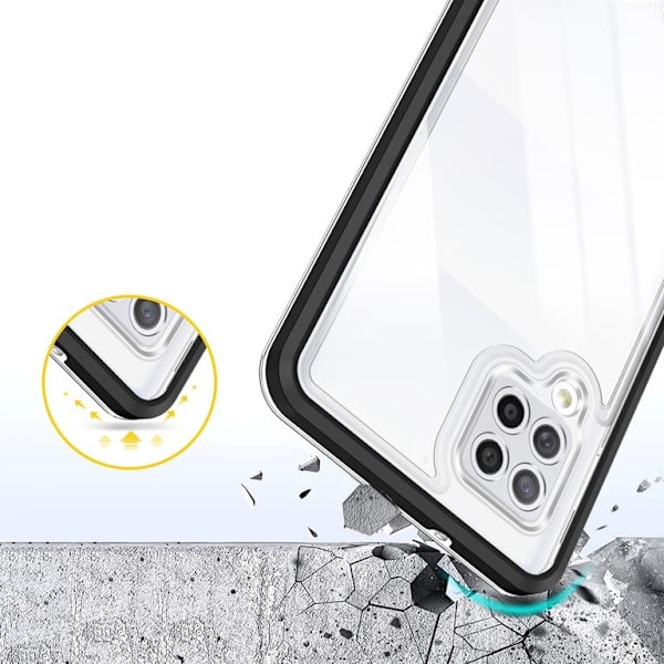 Galaxy A42 5G Skal Clear 3in1 - Sort Black