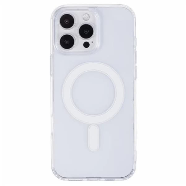 WANLONFENG Mobilskal till iPhone 16 Pro Max MagSafe + [2-Pack] Härdat glas Transparent