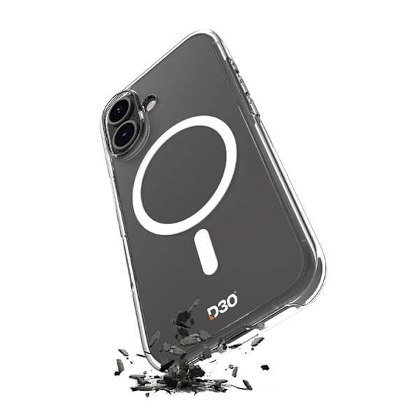 Puro Mobilskal till iPhone 16 Plus MagSafe D3O - Transparent