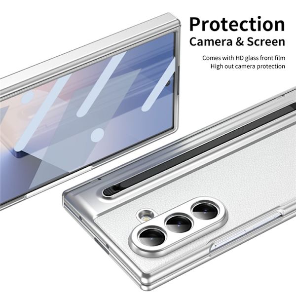 Mobilskal till Galaxy Z Fold7 Matte Electroplated - Vit Vit
