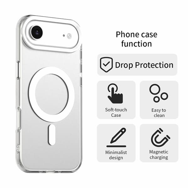 Mobilskal till iPhone Air MagSafe Anti Drop Hybrid - Vit Vit
