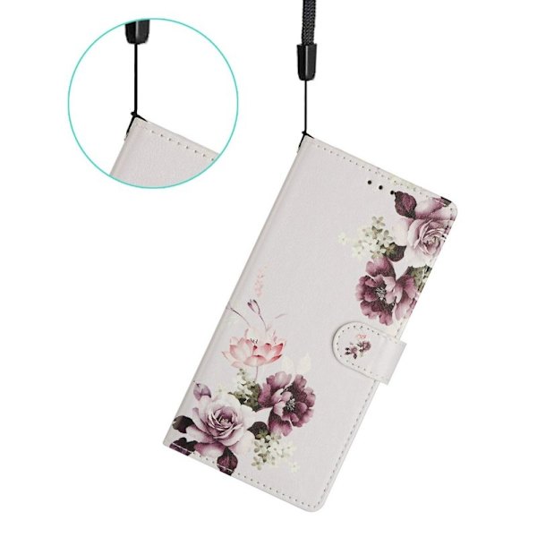 Samsung Galaxy A57 Plånboksfodral Konstläder - Cross Rosa