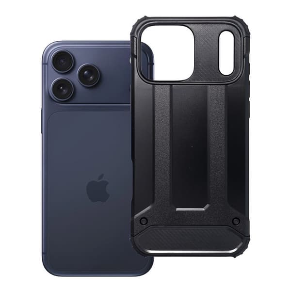 Mobilskal För iPhone 18 Pro Max/17 Pro Max Armor (Low Kamera Edge) - Svart Svart
