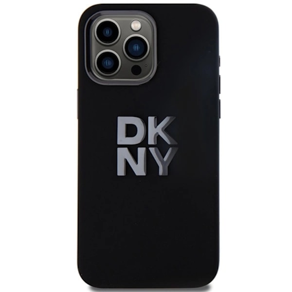 DKNY iPhone 15 Pro Mobilskal Liquid Silikon Metal Logo - Svart Svart