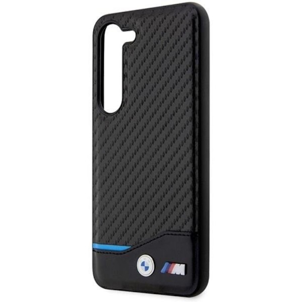 BMW Galaxy S23 Plus Skal Läder Carbon - Svart Svart