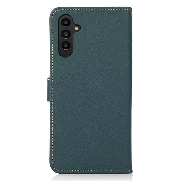 KHAZNEH Plånboksfodral för Samsung Galaxy S26 Plus Äkta läder RFID - Grön
