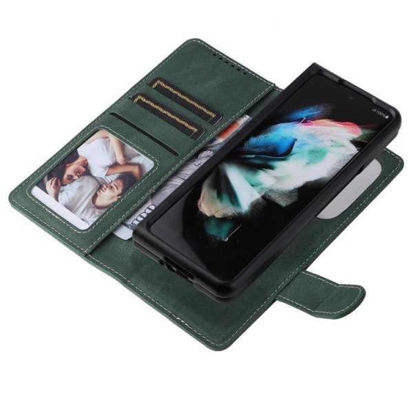 Galaxy Z Fold 4 Plånboksfodral 2in1 Detachable - Grön