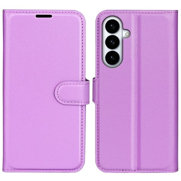 Plånboksfodral för Samsung Galaxy S26 Plus Ställ Konstläder - Lila