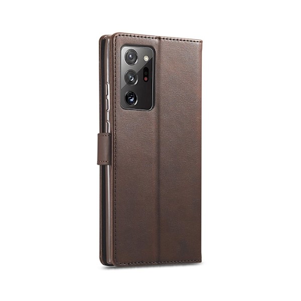 LC.IMEEKE Plånboksfodral för Samsung Galaxy Note20 - Konstläder - Brun