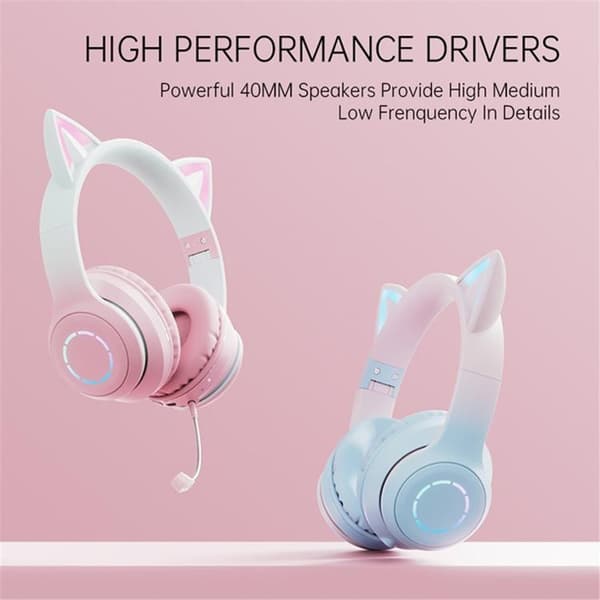 Over-Ear Hörlurar för Barn med Mic Justerbara Fällbara BT029C - Grön Grön