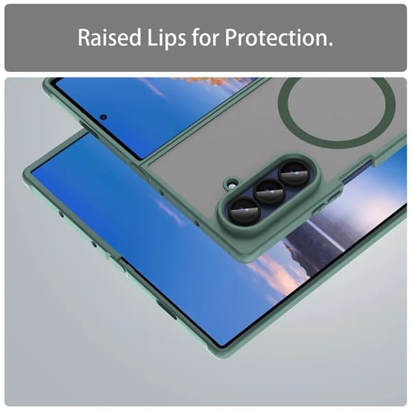 Mobilskal till Galaxy Z Fold 7 5G MagSafe Anti Drop - Grön Grön