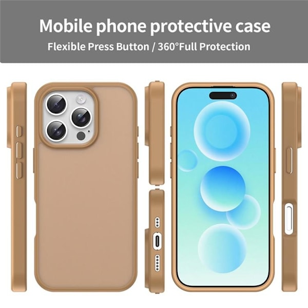 Mobilskal till iPhone 16 Pro Max Skin Touch Matte - Guld Ökenguld