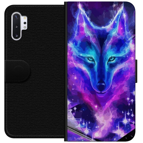 Plånboksfodral till Samsung Galaxy Note10+ med Neon Varg