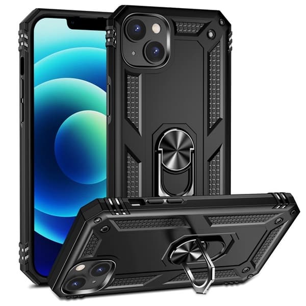 Mobilskal till iPhone 15 Plus med Kickstand - Svart Svart