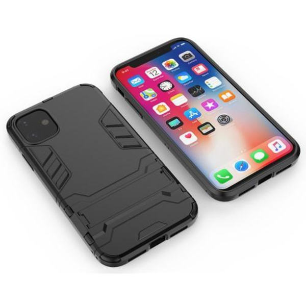 Taske med stativ til iPhone 11 Pro Max - Sort Black