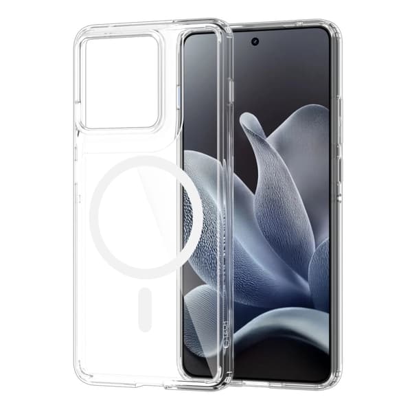 Tech-Protect Mobilskal För Motorola Edge 70 5G Magsafe Flexair Hybrid - Clear Transparent