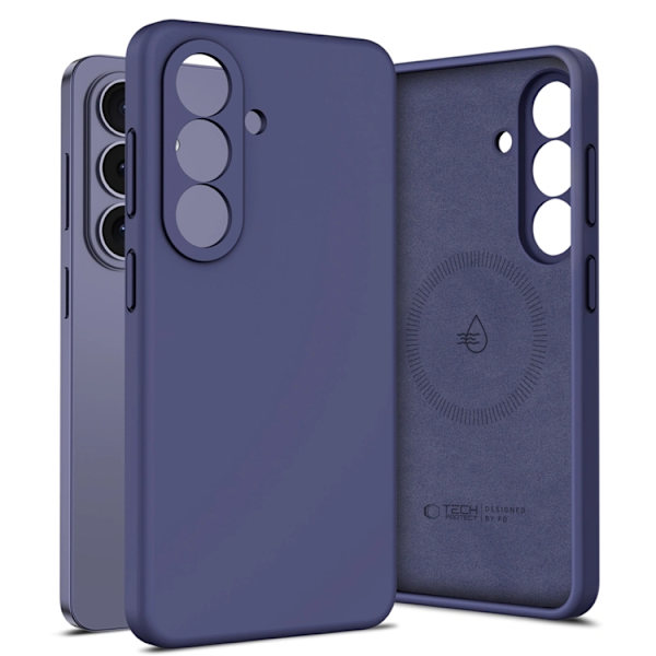 Tech-Protect Mobilskal För Galaxy S26 Magsafe Silikon - Cobalt Violet Blå