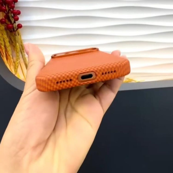 SULADA Mobilskal till iPhone 17 Pro Max Grid TextuRöd Svart