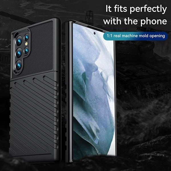 Thunder Twill Skal Galaxy S22 Ultra 5G - Svart Svart