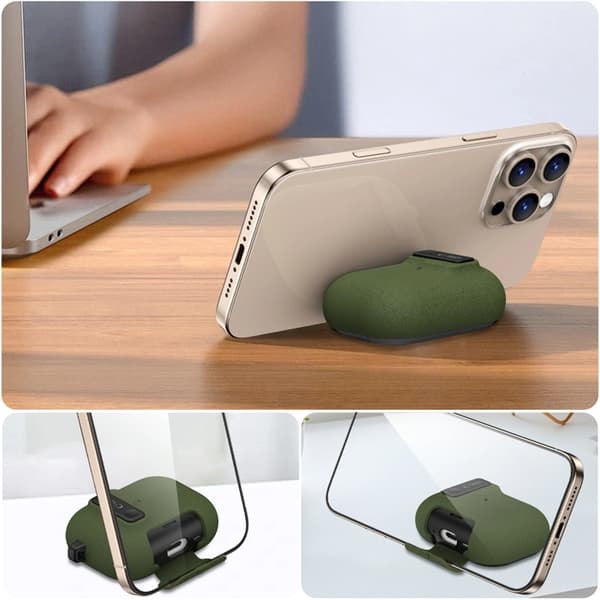 Tech-Protect Apple Airpods Pro 3 Etui Slim Hook - Olivengrøn Grön