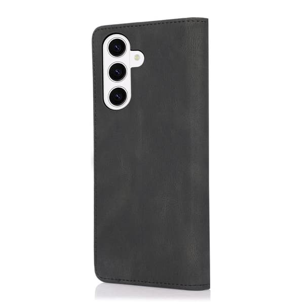 Plånboksfodral för Samsung Galaxy S26 Plus Magnetiskt Konstläder - Svart