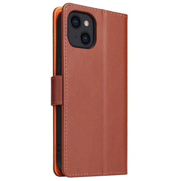 iPhone 14 Pro Max Plånboksfodral Dual Flip - Brun