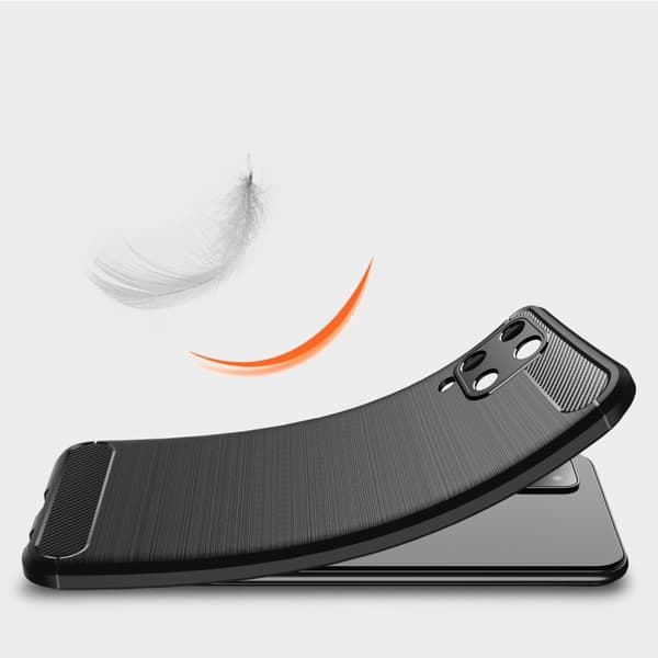 TPU Carbon Skal Galaxy A22 4G - Svart Black