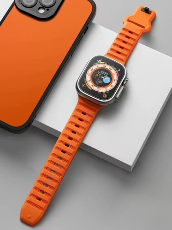 Apple Watch 4/5/6/7/8/SE (38/40/41mm) Rugged Band - Blå Blå