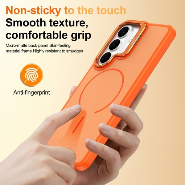 Mobilskal till Samsung Galaxy S26 Plus Plast Med Ställ - Orange