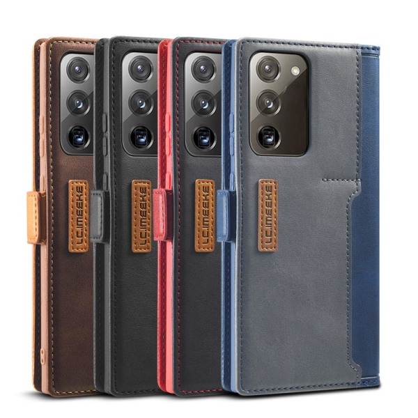 LC.IMEEKE Leather Fodral Till Samsung Galaxy Note 20 - Röd Röd