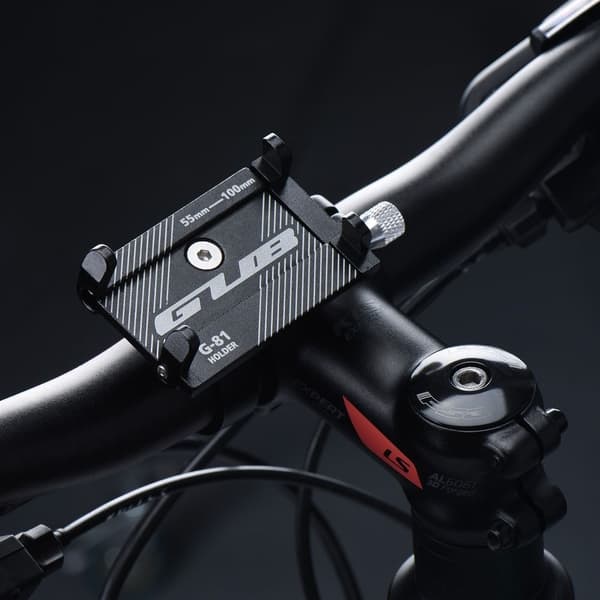 Mobilholder til cykel GUB G81 Aluminium Sort Black