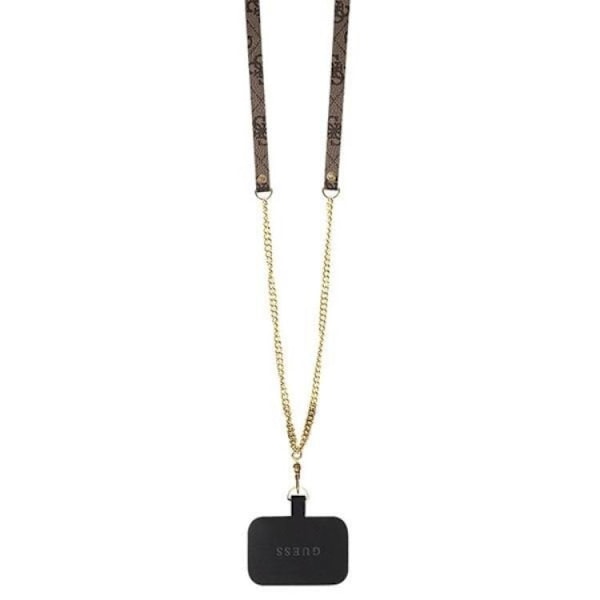 Guess iPhone 11/XR Mobilskal Crossbody Metall Logo - Brun