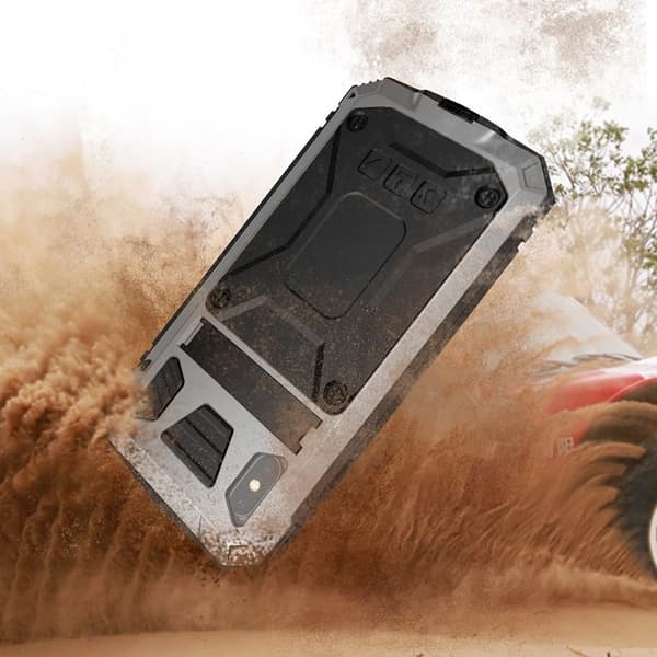 R-JUST Mobilskal till iPhone XS Max Hybrid Silver Drop-proof Waterproof
