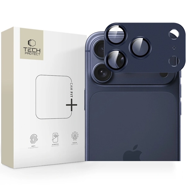 Tech-Protect iPhone 17 Pro Kameralinsskydd Camfull Fit Plus Blå