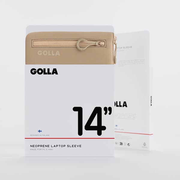 Golla Laptop Etui Metro Neopren 14" - Kaffe Brun