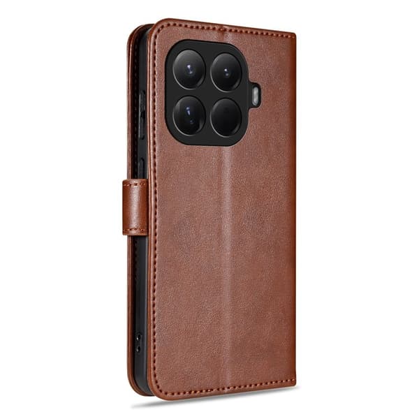 AZNS Xiaomi 15T Pro Plånboksfodral Anti-Scratch Konstläder - Brun