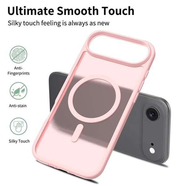 Mobilskal till iPhone Air MagSafe Acrylic Skin Touch - Rosa Rosa