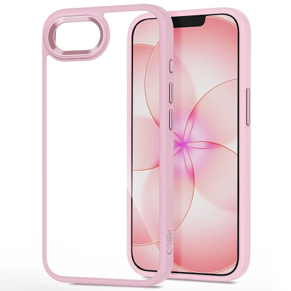 Tech-Protect Mobilskal För iPhone 16e/17e Magmat - Rosa/Clear Rosa