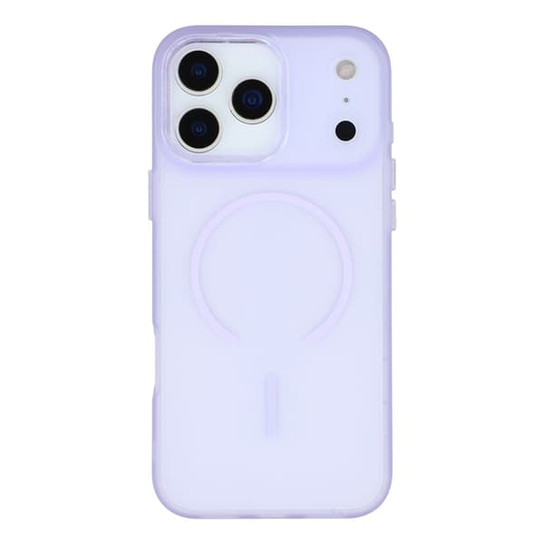 Mobilskal till iPhone 17 Pro MagSafe med Glitter Lins Frame - Lila Lila