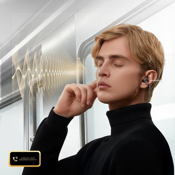 Joyroom Openfree Trådlösa Hörlurar Open-ear - Svart Svart