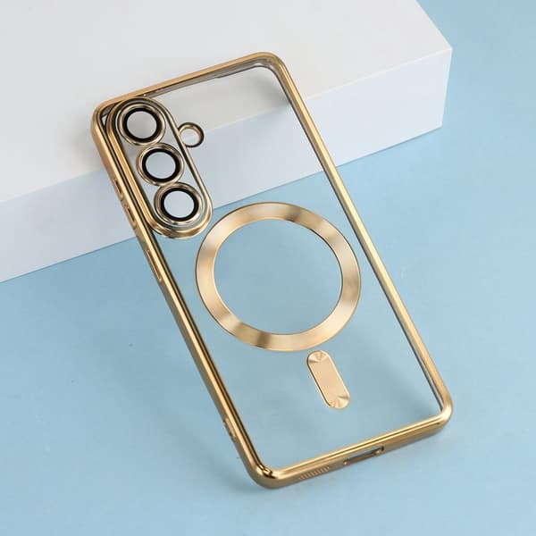 X-Level Mobilskal för Samsung Galaxy S26 Plus Magnetiskt TPU Transparent - Guld