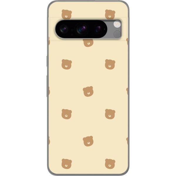 Mobilskal till Google Pixel 8 Pro med Björnmönster