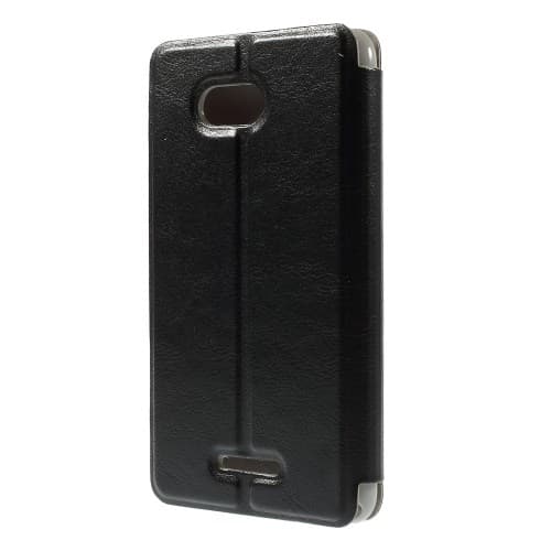 Sony Xperia E4g -lompakkokotelo - Musta Black