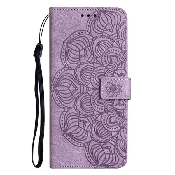 iPhone 14 Pro Plånboksfodral Mandala Flower - Lila Lila
