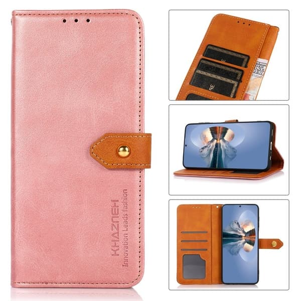 KHAZNEH Xiaomi 17 Pro Max Plånboksfodral Konstläder - Roséguld