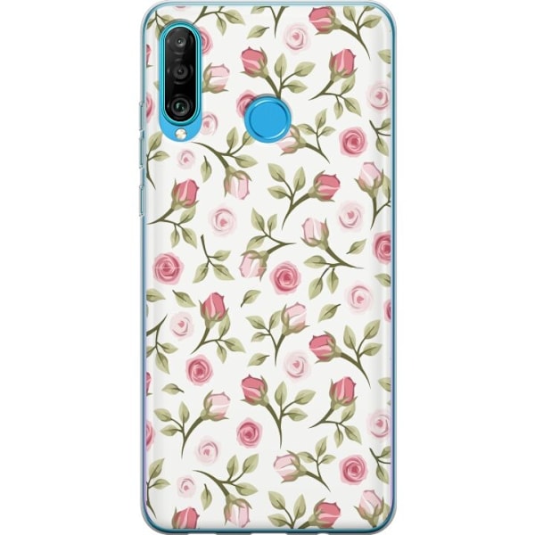 Mobilcover til Huawei P30 lite med Blomstret