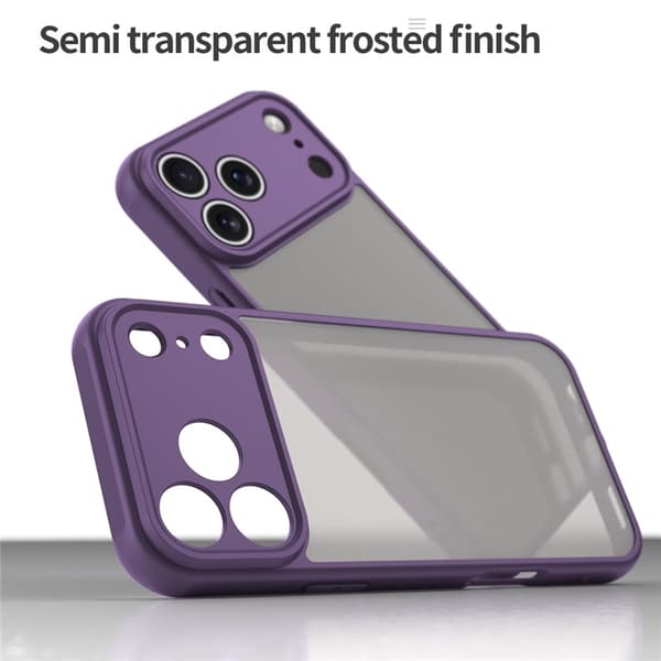 Mobilskal till iPhone 17 Pro Max Frostade krockkuddar Drop Proof - Lila Lila